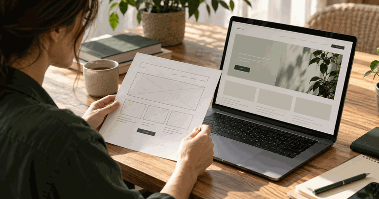 What should an advertising landing page include?